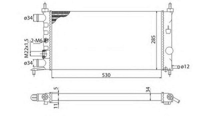 MAGNETI MARELLI 350213776003 -  Радиатор, охлаждение двигателя
